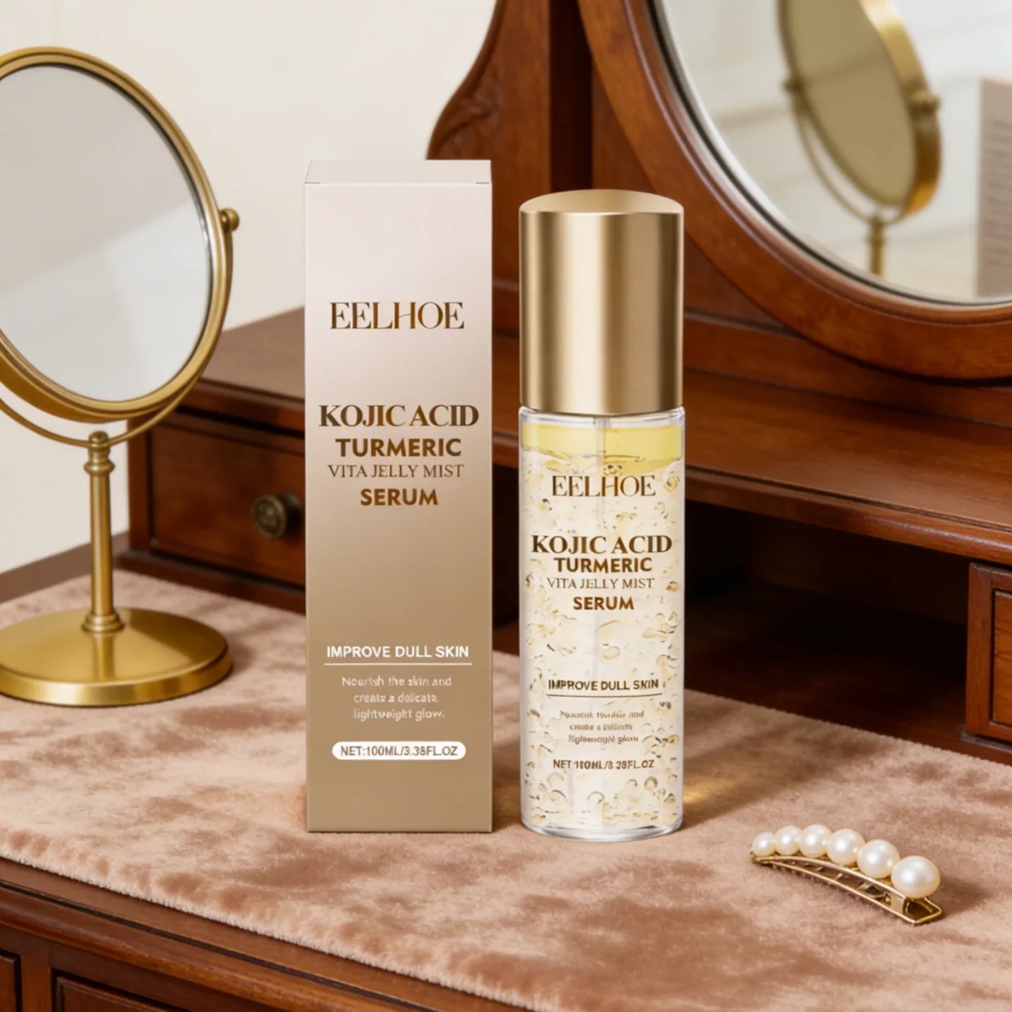 Eelhoe Kojic Acid Turmeric Face Mist Serum 100ml | Deep Hydration