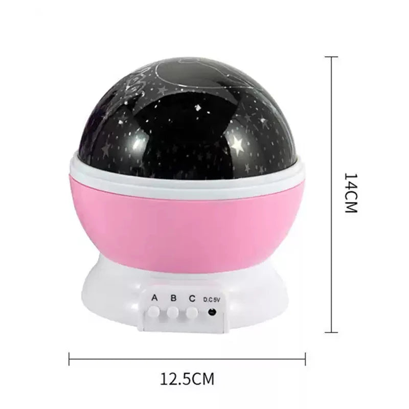 Night Lamp Projector Starry Sky Night Light Projector Baby Lamp Decor Rotating Starry Nursery Moon Galaxy Projector Table Light Peaceful Pleasures Health and Wellness