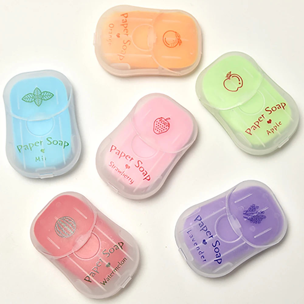 Portable Hand Soap Sheets for Travel | Dissolving Cleanser Wipes | Alcohol-Free | On-the-Go 50 sheets/box Peaceful Pleasures Health and Wellness