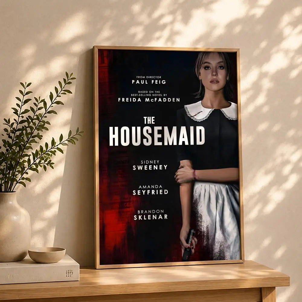 Movie T-The HousemaidS Poster HD Self Adhesive Waterproof Wall Art Ideal for Home Office Dorm Bedroom Great Gift Peaceful Pleasures Health and Wellness