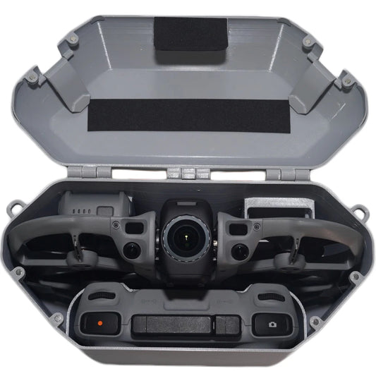 For DJI AVATA 360 Portable Storage Case EVA Foam Liner 3D Printed Shell Holds RC2 Remote And 2 Batteries Lightweight Design Peaceful Pleasures Health and Wellness