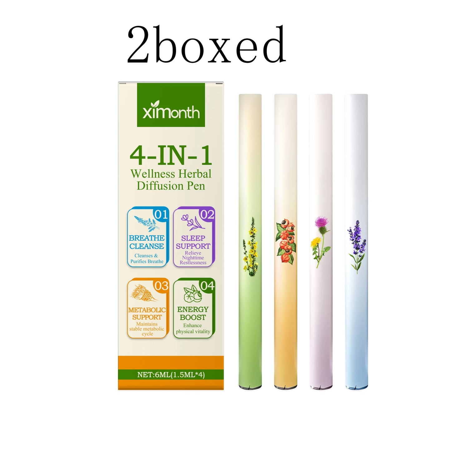 4-in-1 Aromatherapy Inhaler Pen – Refreshing & Invigorating