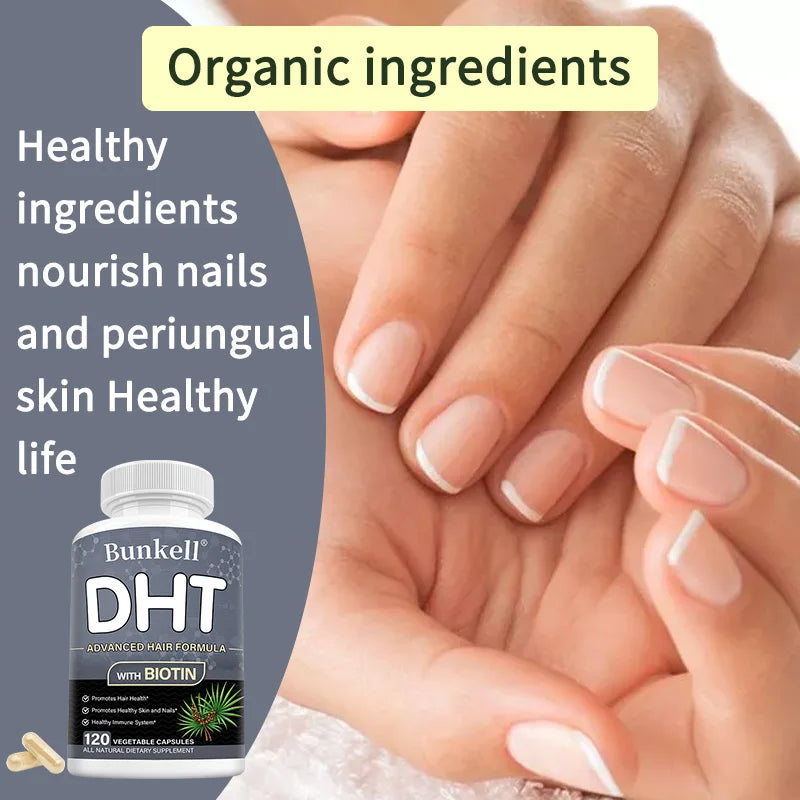 DHT Blocker, Premium Hair Care Formula, with Biotin Supplement, Support Healthy Hair, Skin, and Nails, Promote Immune System Peaceful Pleasures Health and Wellness