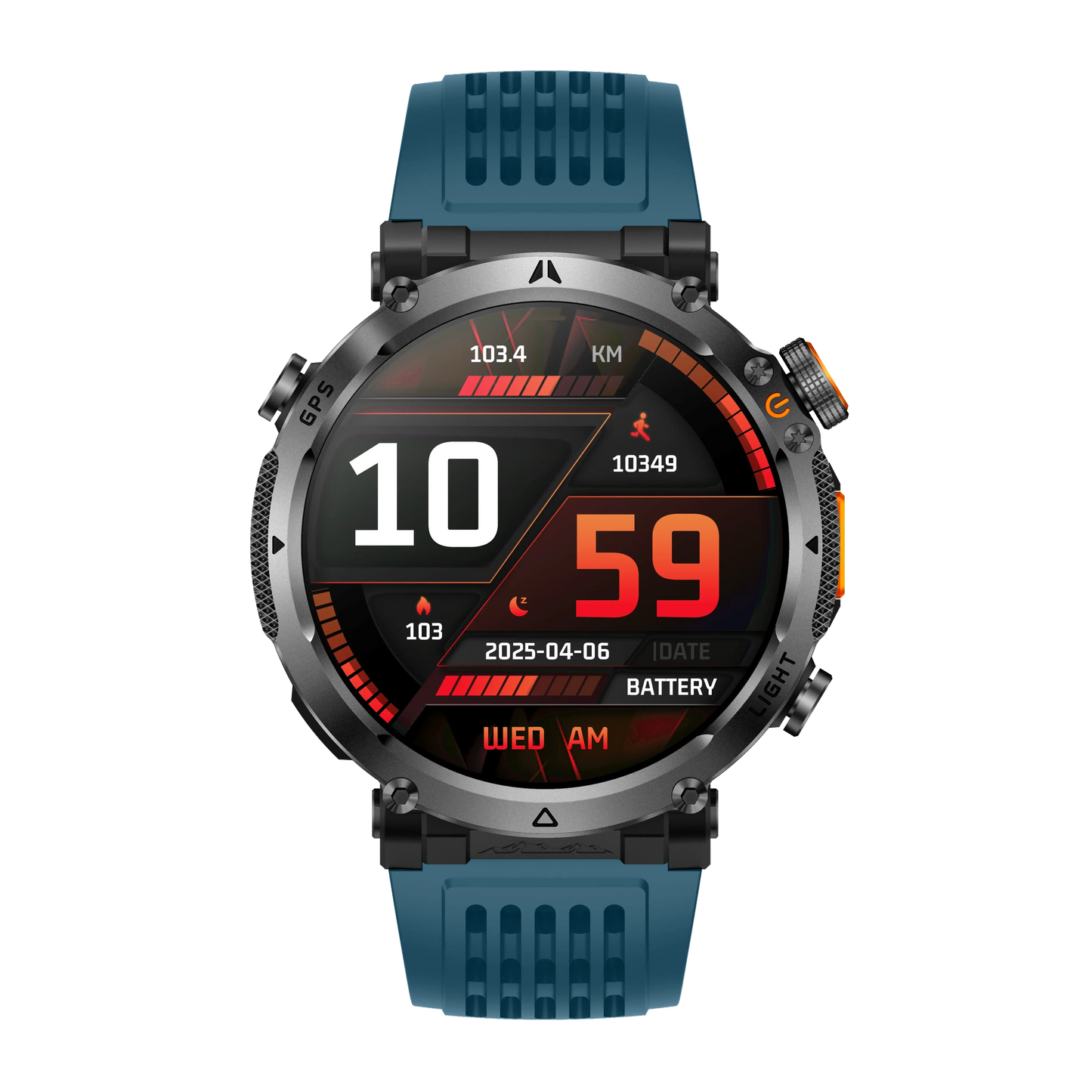 GPS Sports Smartwatch 1.7" HD Bluetooth Call Health Monitor