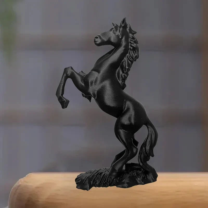 3D Printed Pegasus Horse Statue – Modern Animal Art Decor