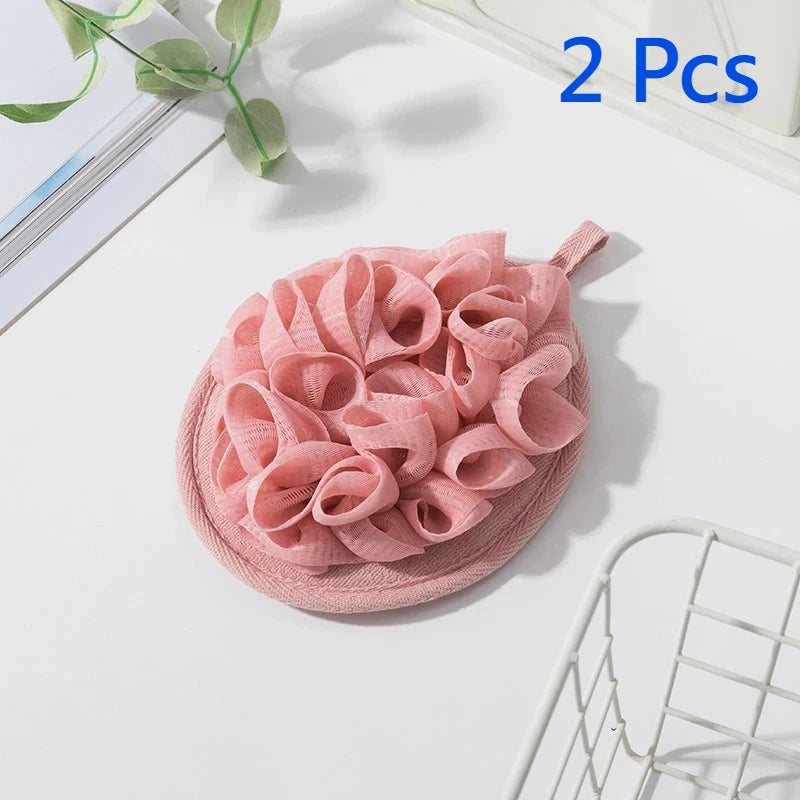 Soft Foaming Bath Scrubber Ball & Body Wipe – 1 or 2 Pack