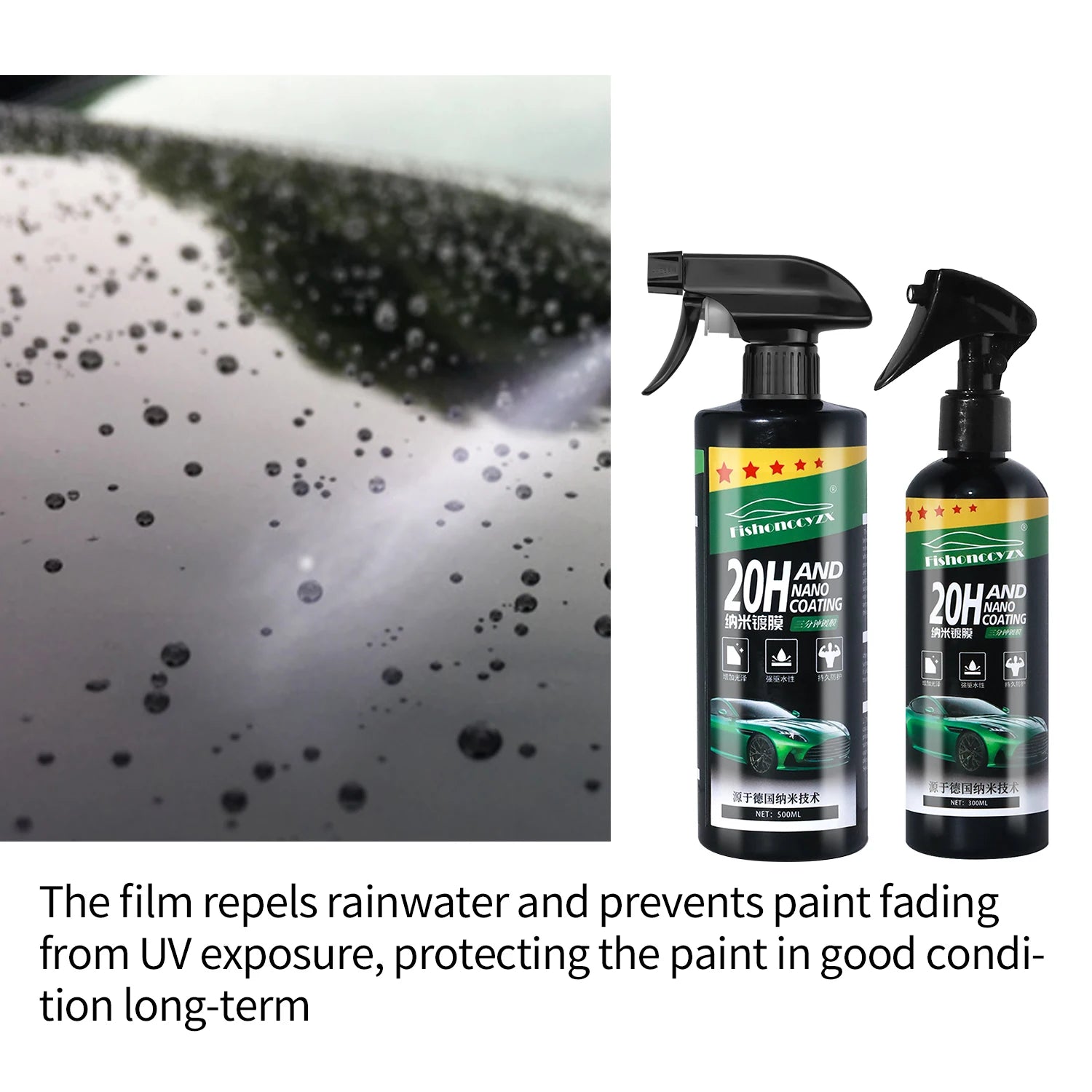 20H Nano Ceramic 500ml Car Coating Auto Detailing Products Liquid Spray Polish Wax Film Paint Care Protector Kit Accessories Peaceful Pleasures Health and Wellness