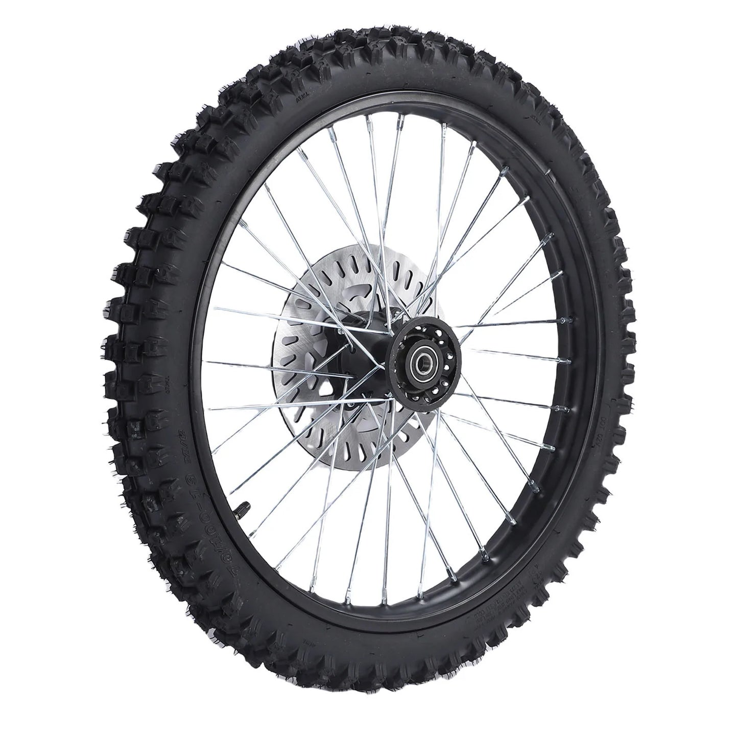 19" Dirt Bike Front Wheel Assembly 70/100-19 | 15mm Axle & Rotor