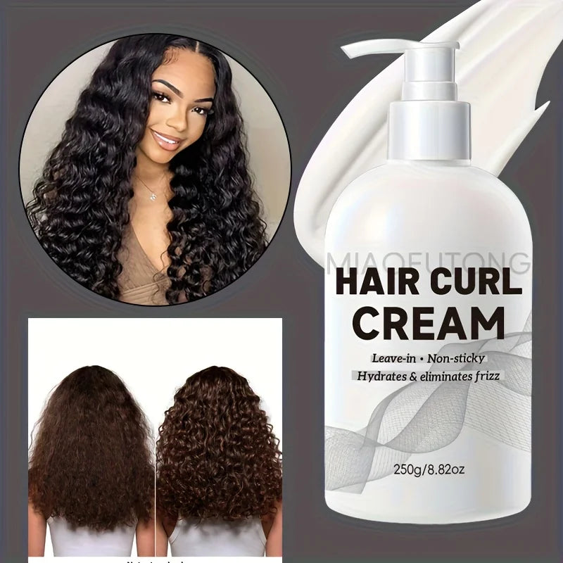 Curl Defining Cream with Argan Oil – Anti-Frizz Strong Hold