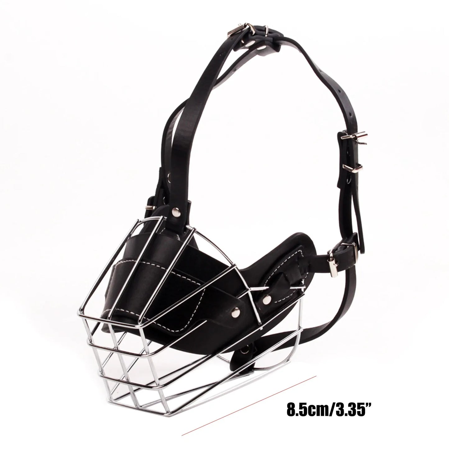 Dog Anti-Bite Metal Muzzle – Adjustable Breathable Basket
