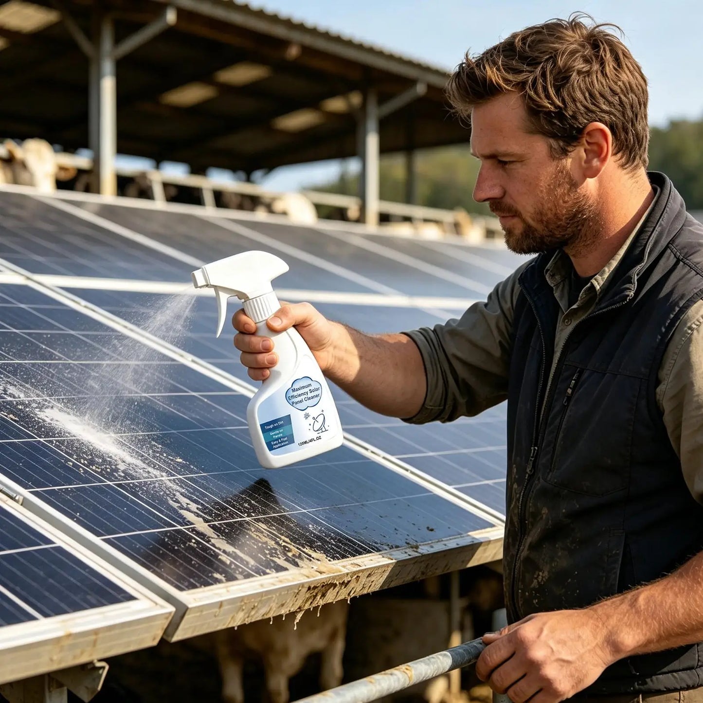 Solar Panel Cleaner Spray 120ml – Scratch-Free Formula
