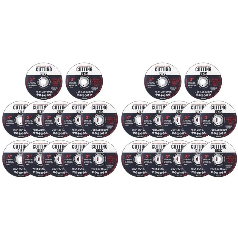 A36T-24Pack Cutting Discs, Cutting Disc 76 Mm, Cutting Disc 76 Mm Wood And Metal, Serrated Disc 76 Mm Peaceful Pleasures Health and Wellness As Shown