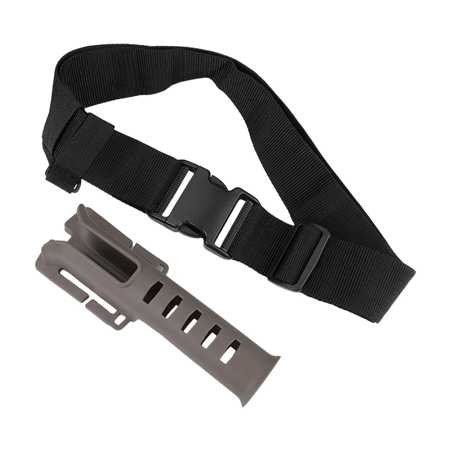 Portable Fishing Rod Holder Belt Snap-on Fishing Rod Holder Belt Pole Inserter for Spinning Casting Reel Surf Kayak Peaceful Pleasures Health and Wellness Khaki