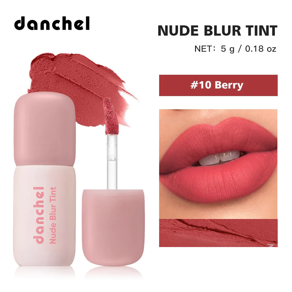 Danchel Nude Blur Tint – 2-in-1 Matte Lip & Cheek Blush