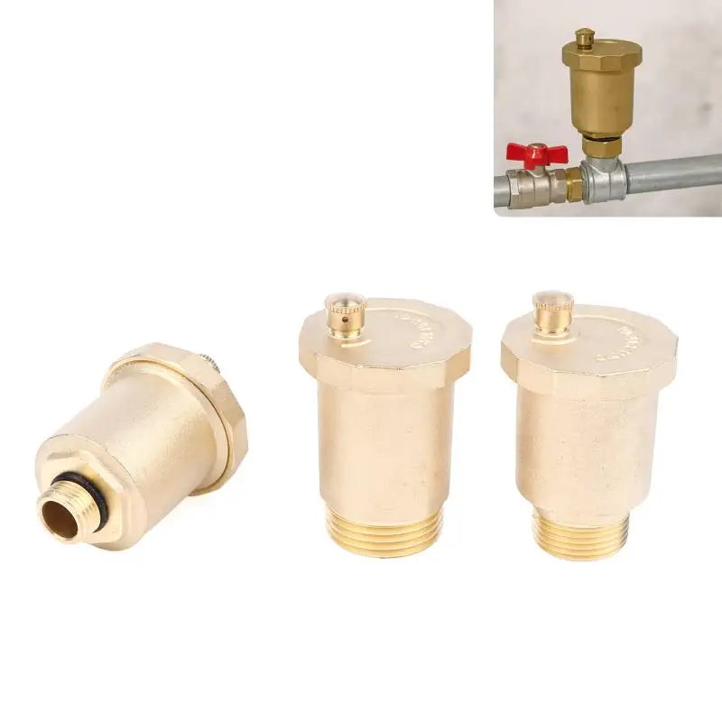 New DN10/DN15/DN20/DN25 Brass Material Automatic Exhaust Release Valve Standard Male Thread Pressure Release Air Vent Valve Peaceful Pleasures Health and Wellness
