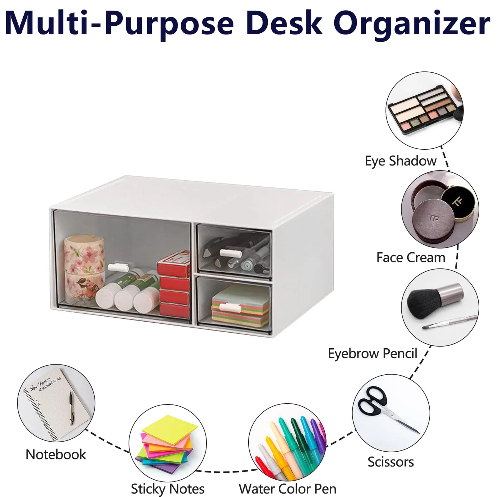 Stackable Drawer Organizer Boxes Space Saving Stackable Drawer Units for Bedroom Dorm Closet Kitchen Peaceful Pleasures Health and Wellness