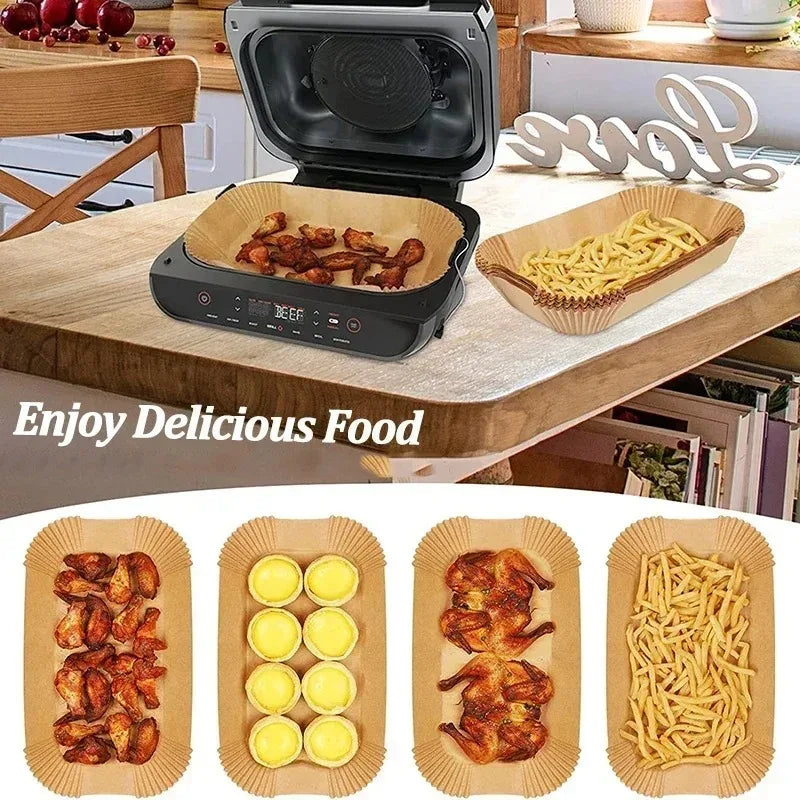 Disposable Air Fryer Parchment Liners – Non-Stick Baking Mats