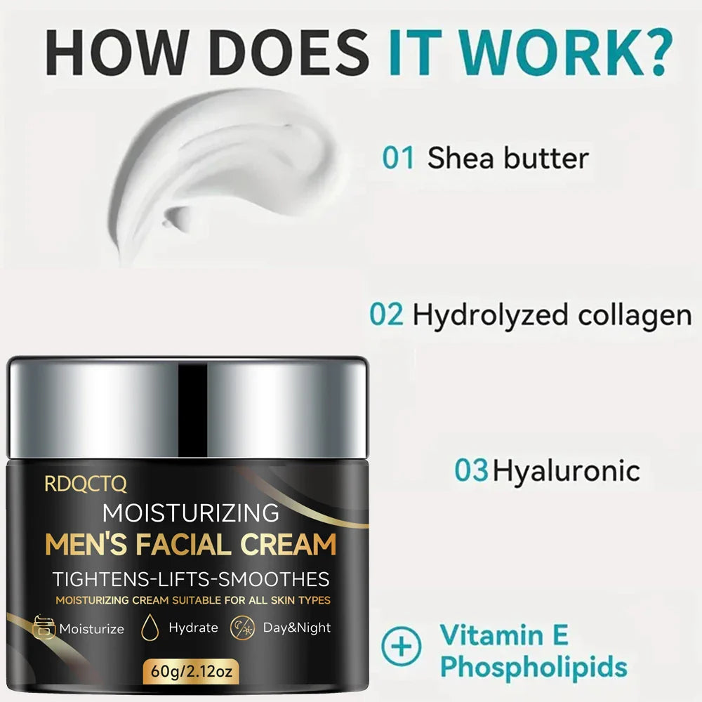 Men's Retinol Face Cream – Collagen & Hyaluronate Moisturizer