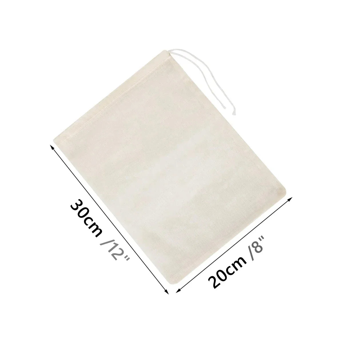 Nut Milk Bag Home Kitchen Gadgets Dish Drainer Kitchenware Reusable Unbleached Useful Things for Kitchen Dining Bar Filter Tools Peaceful Pleasures Health and Wellness 20x30cm 1pcs
