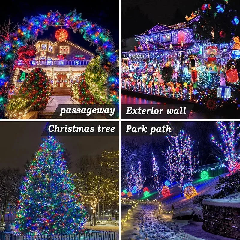 Solar LED String Lights Outdoor – 8 Mode Waterproof Fairy Lights