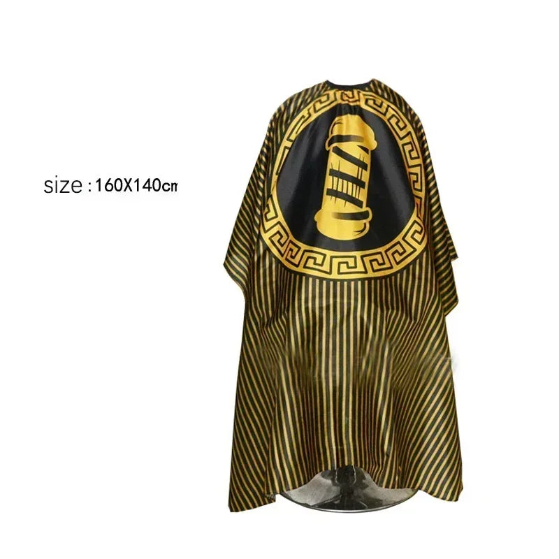 Hairdressing Coth Pattern Cutting Hair Waterproof Cloth Salon Barber Cape Professional Hair Stylist Retro Aprons Haircut Cape Peaceful Pleasures Health and Wellness Blak Yellow