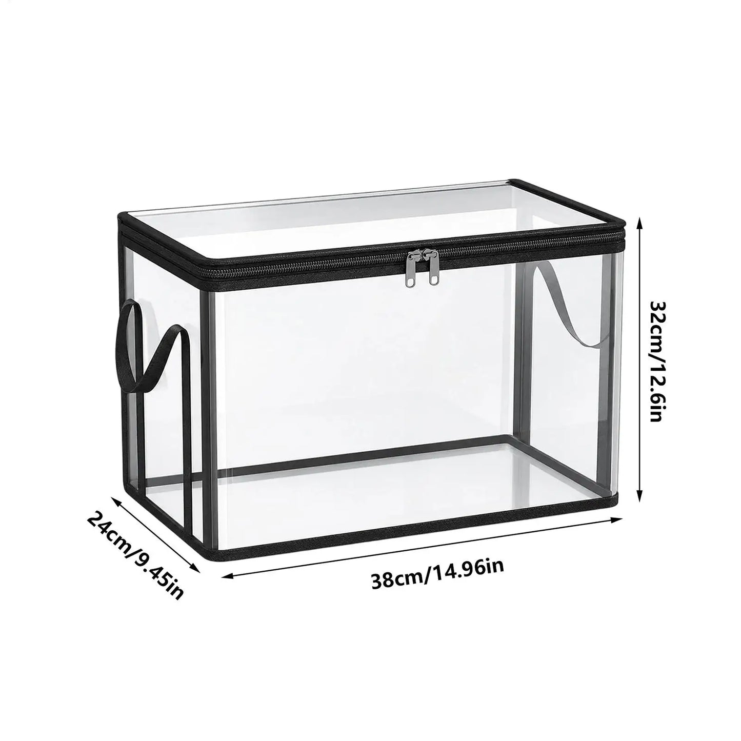 Clear Stackable PVC Storage Box – Large Dustproof Bin Storage Box Peaceful Pleasures Health and Wellness