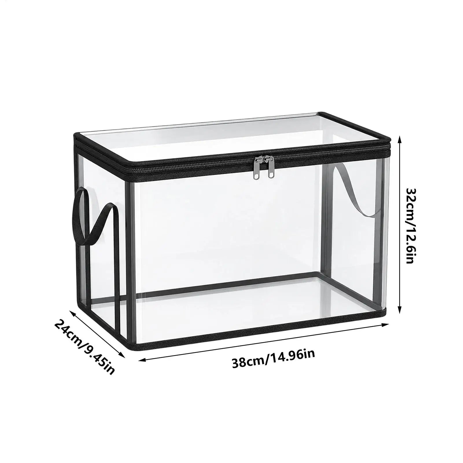 Clear Stackable PVC Storage Box – Large Dustproof Bin Storage Box Peaceful Pleasures Health and Wellness