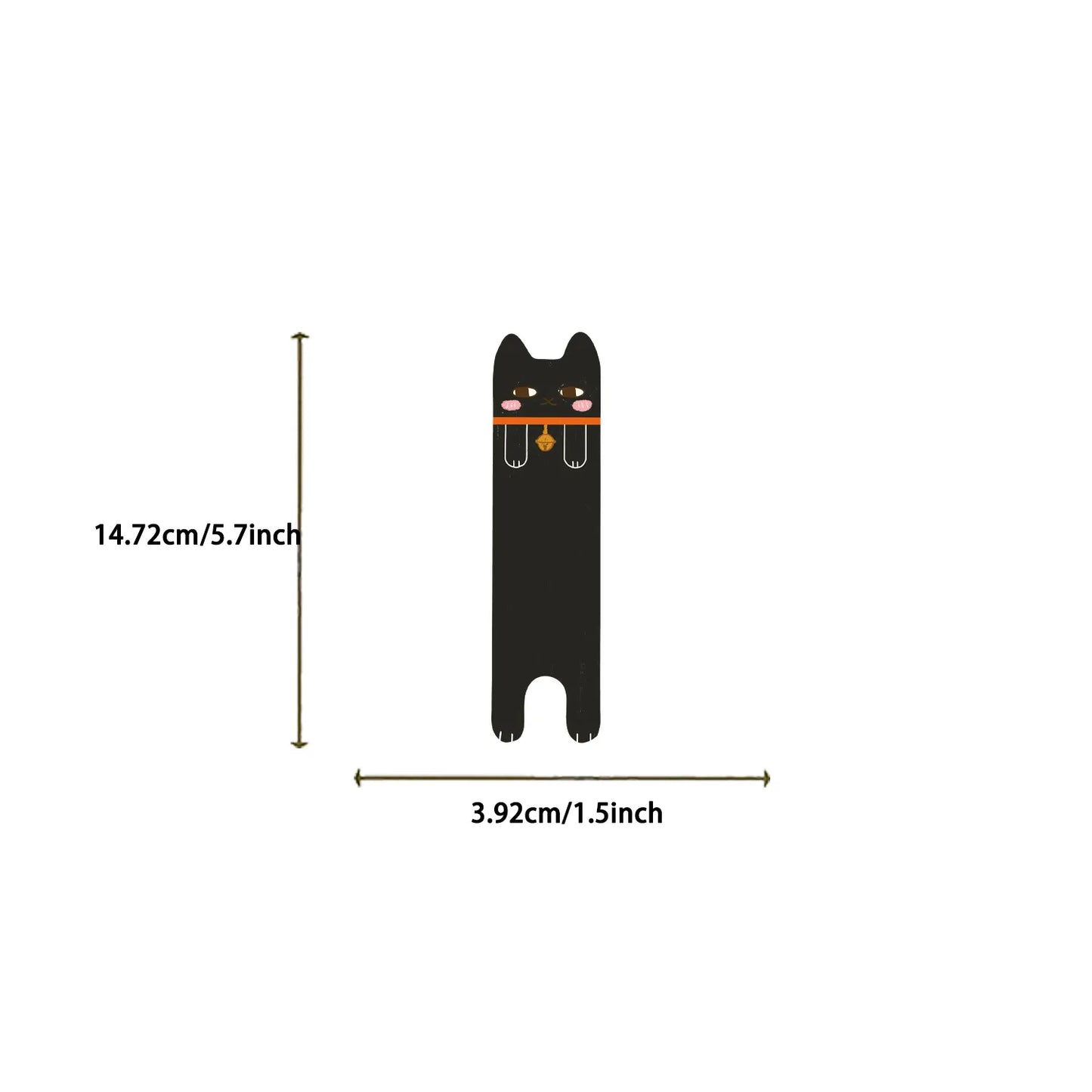 Bview Art Kawaii Cartoon Cat Bookmarks Feline Design Journaling