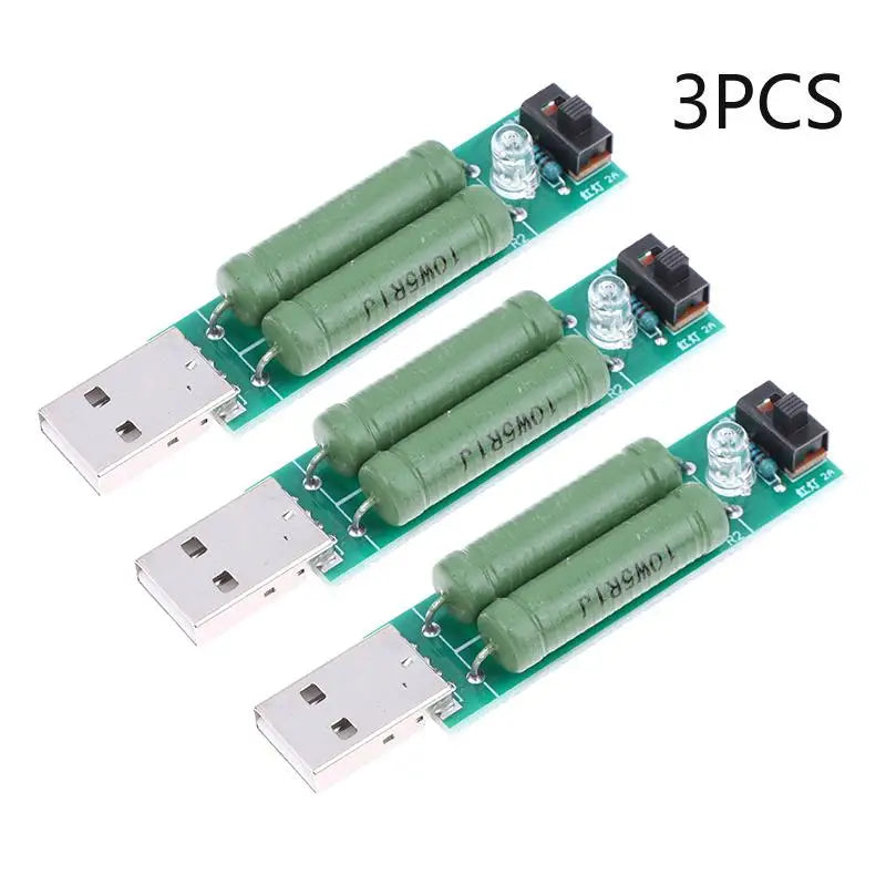 Mini USB Load Tester Power Bank Discharge Resistor 1A/2A
