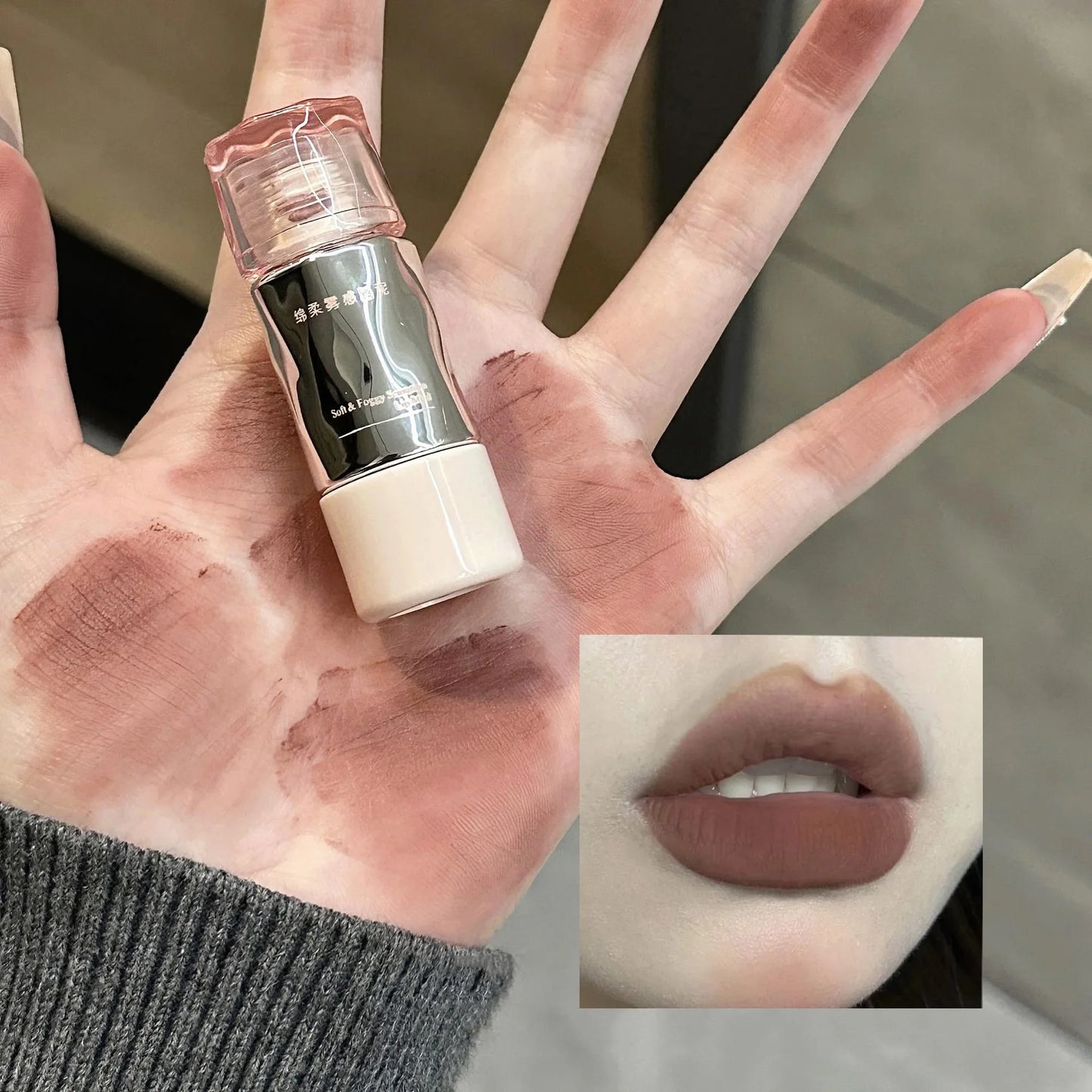 Matte Mousse Lip Gloss – 8 Colors, Waterproof & Long-Lasting