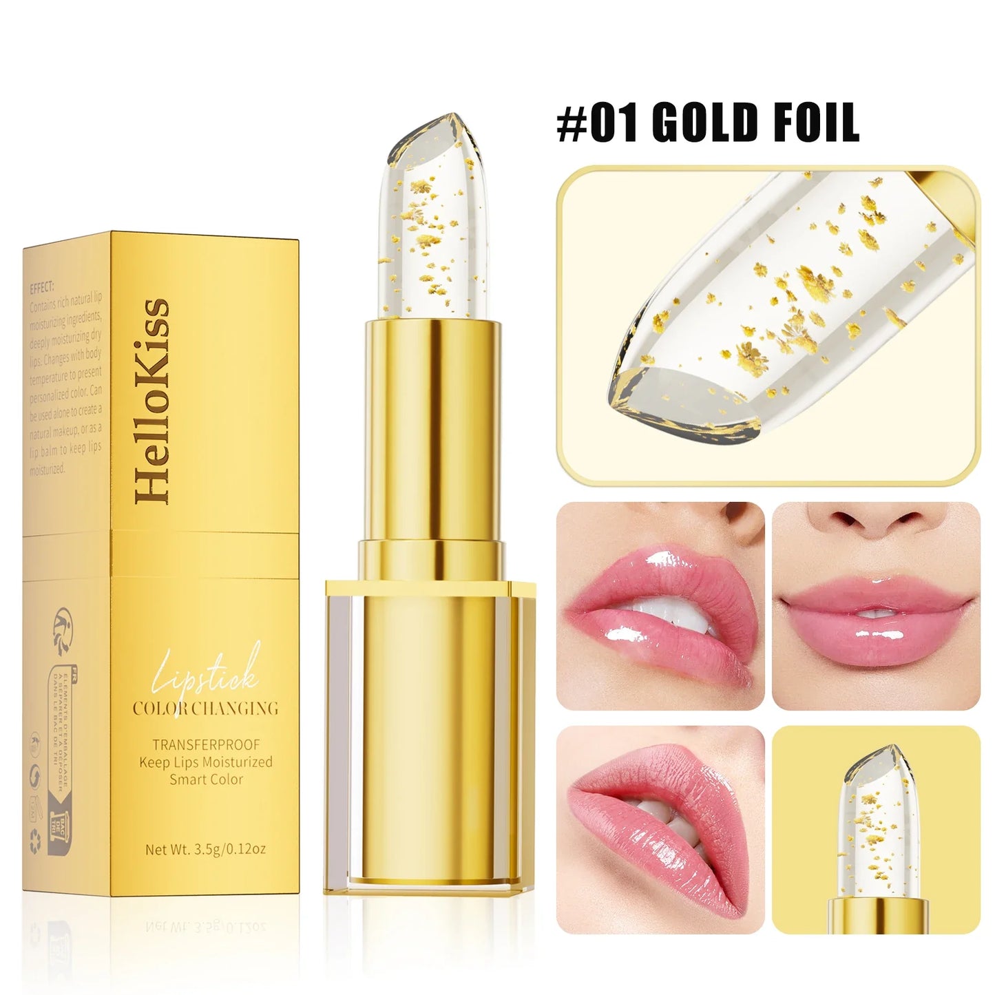 HelloKiss Crystal Color-Changing Petal Lipstick | Long-Lasting