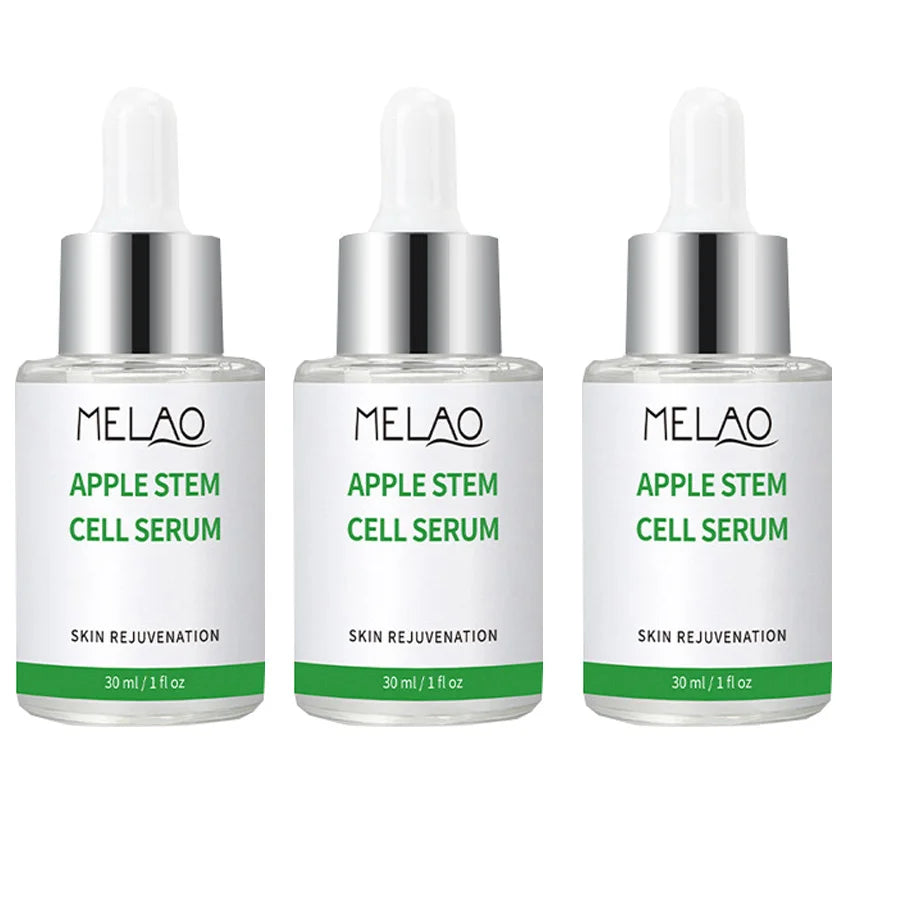 Apple Stem Celll Serum Rejuvenates Skin Diminishes Fine Lines Hydrates Skin, For Radiant and Youthful Skin Firming And Lifting Peaceful Pleasures Health and Wellness 30mlx3 pieces