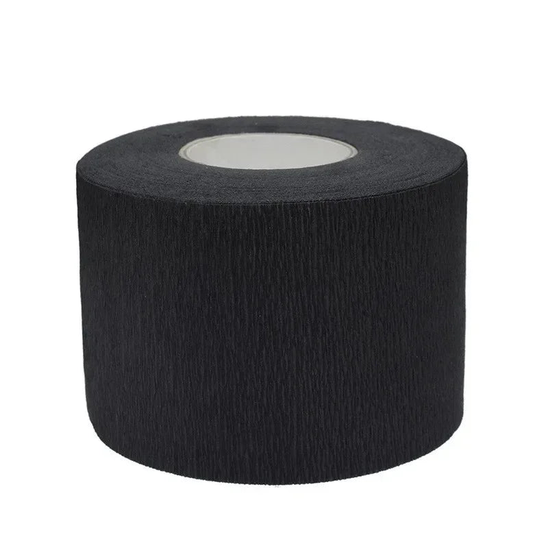 100PCS Disposable 1 Roll Hair Cutting Accessory Neck Paper Adjustable Barber Dedicated Salon Hairdressing White Neck Strips Peaceful Pleasures Health and Wellness black