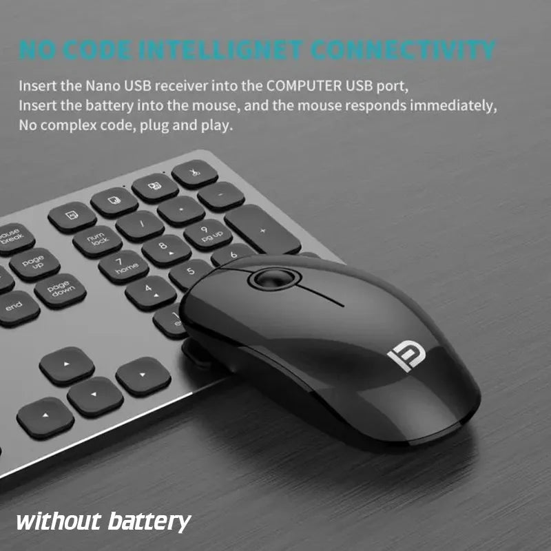 New Wireless Mouse silent mouse 2.4g portable Compatible with Multiple System Mice, Simple Design Mouse Computer & Accessories Peaceful Pleasures Health and Wellness