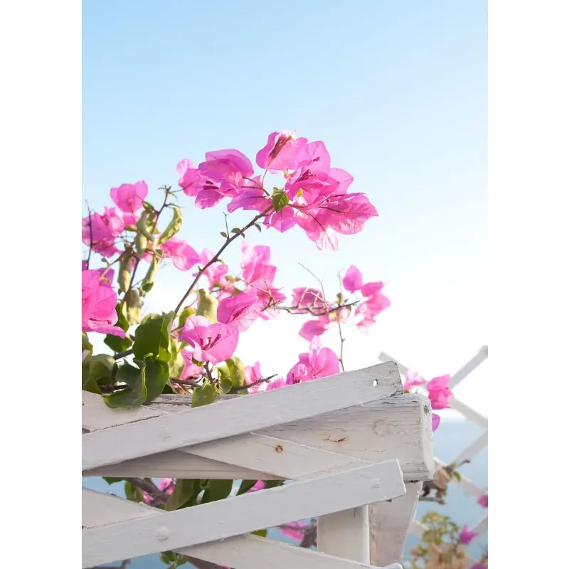 Santorini Greece Canvas Wall Art | Aesthetic Travel Poster