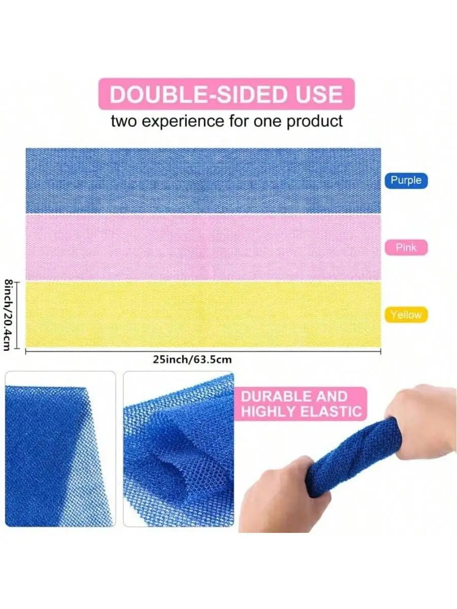 Long Mesh Bath Sponge – Exfoliating Body & Back Scrubber