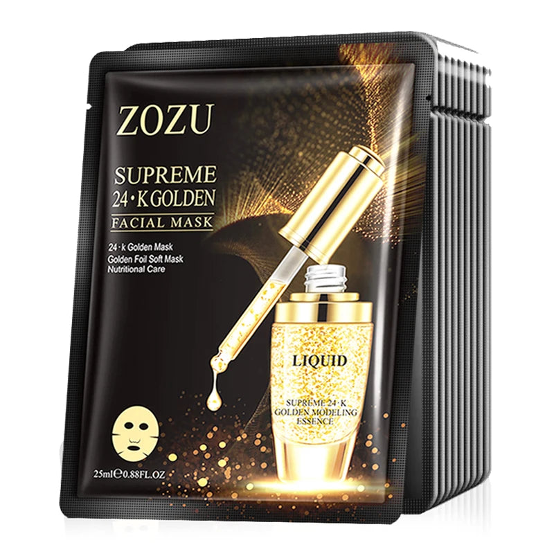 BIOAOUA 24K Gold Face Mask – Anti-Aging Moisturizing Sheet Mask