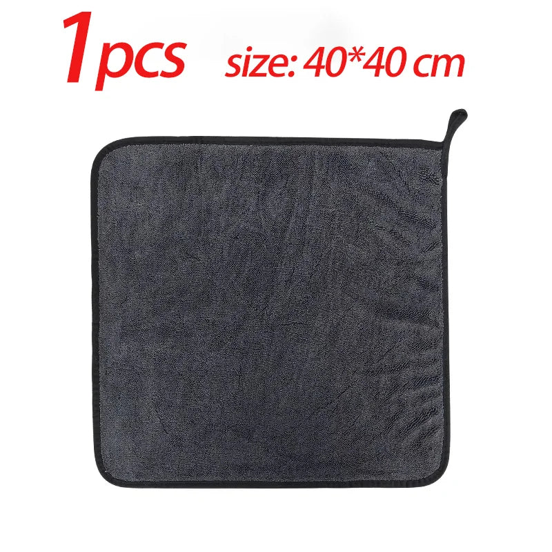 40*60/40cm Car Wash Towel 600GSM Microfiber Double-Sided Ultra Absorbent Car Wash Cloth Cleaning Drying Towel Washing Accessorie Peaceful Pleasures Health and Wellness 40x40x1pcs