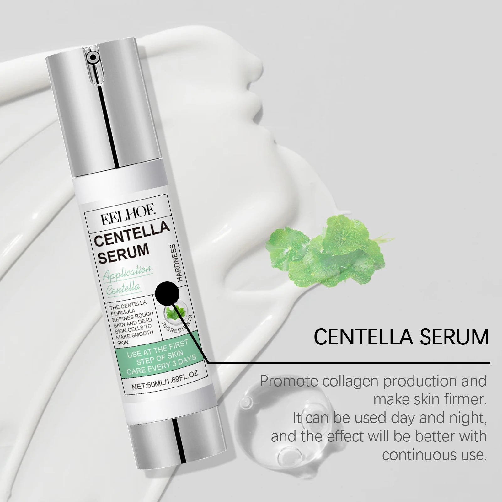 EELHOE Centella Asiatica Face Serum – Anti-Aging & Moisturizing Face Serum Peaceful Pleasures Health and Wellness