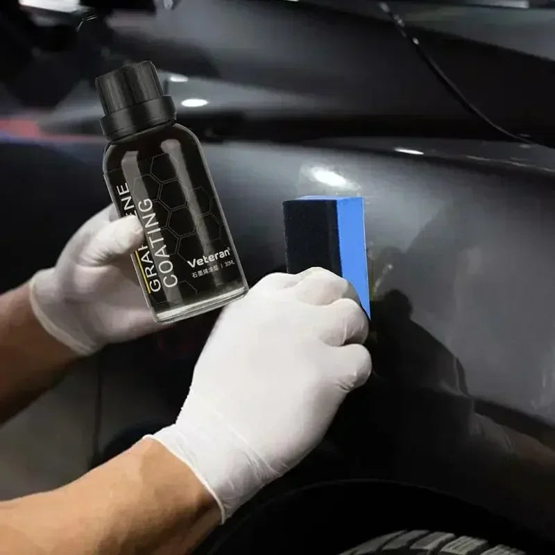 30ML Graphene Ceramic Coating with Sponge Portable Auto Car Protective Graphene Coating Agent for Prevent Scratches Chips Peaceful Pleasures Health and Wellness