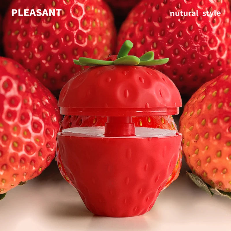 Fruit Shaped Car-mounted Solid Balm Creative Cute Strawberry Apple Home Decor Solid Balm Refreshing Bathroom Toilet Deodorant Peaceful Pleasures Health and Wellness