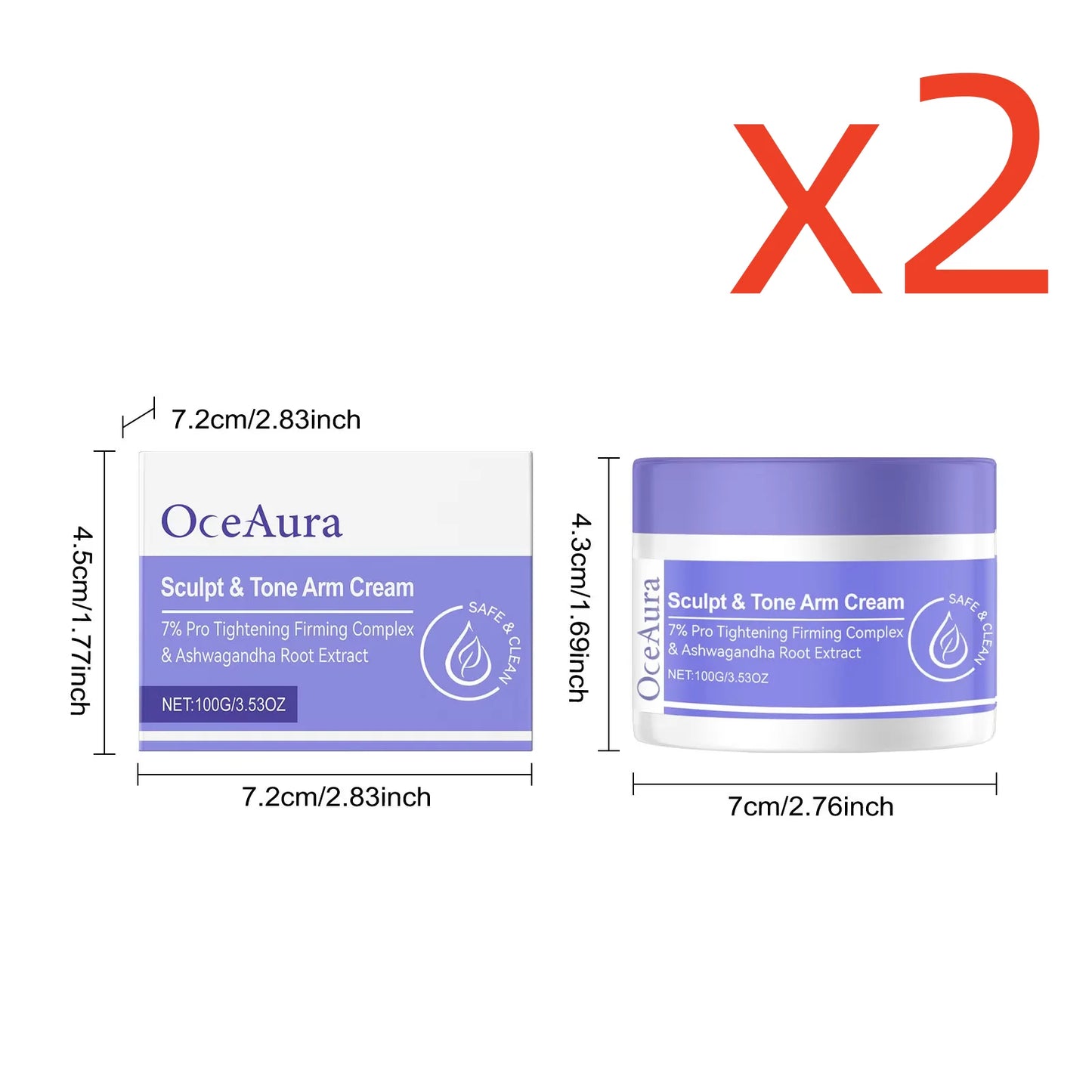 OceAura Arm Firming Cream – Tighten, Tone & Sculpt Arms