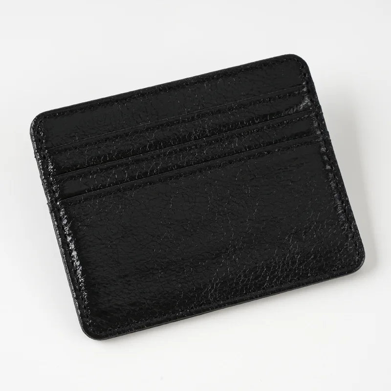 Ultra-Slim PU Leather Card Wallet | 4-Slot Unisex Cardholder