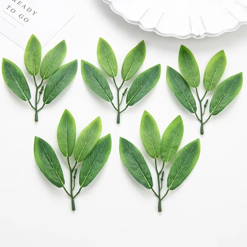 Silk Oleander Artificial Leaves 10pcs – Wedding & Home Décor
