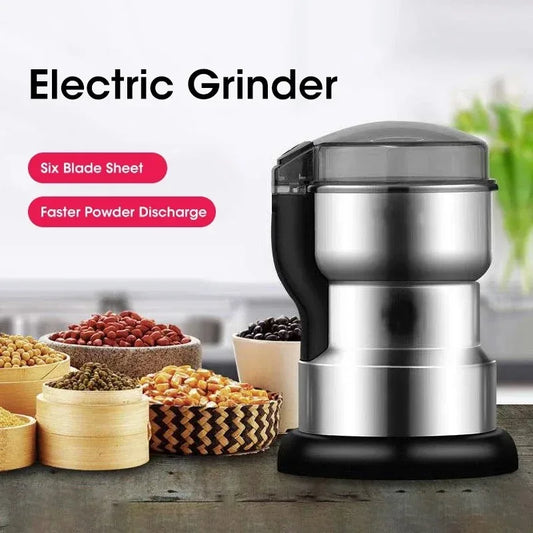 400W Multifunctional Electric Coffee Grinder Machine for Home Grinding Coffee Beans Cereal Nuts Spices Grains Peaceful Pleasures Health and Wellness
