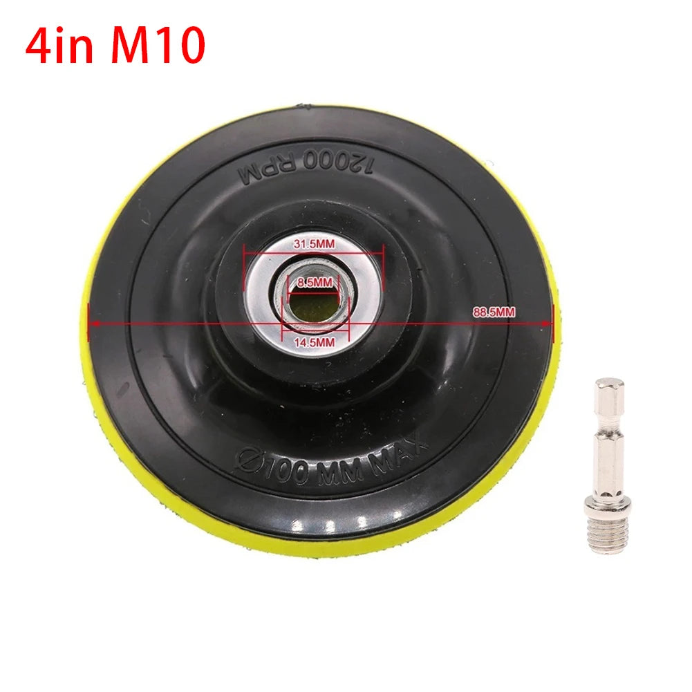 Polishing Disc 3- Self-adhesive Grinder Hex Shank Polyurethane Metal