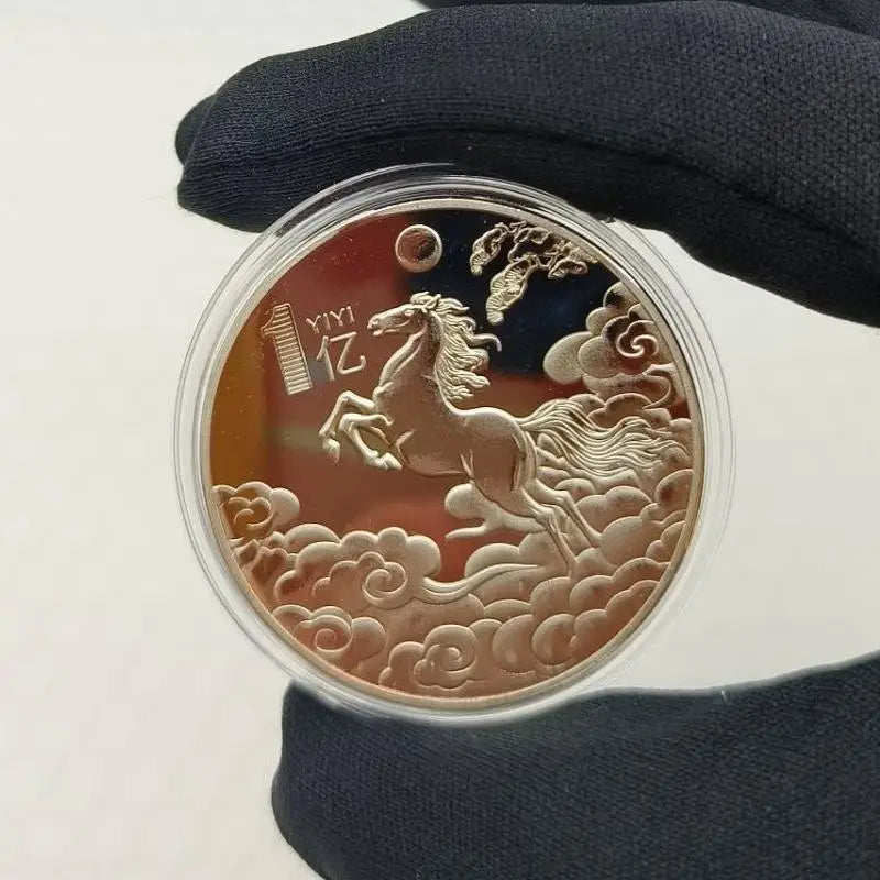 2026 Year of the Horse Lucky Coin – 40mm Zodiac Souvenir Medal