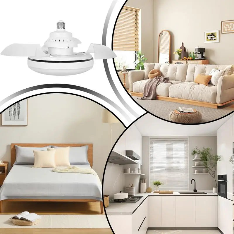Ceiling Fan Lighting Home Quiet Invisible Fan Light Retractable LED Ceiling Fan With Lights Remote Dimmable Home Accessories Peaceful Pleasures Health and Wellness