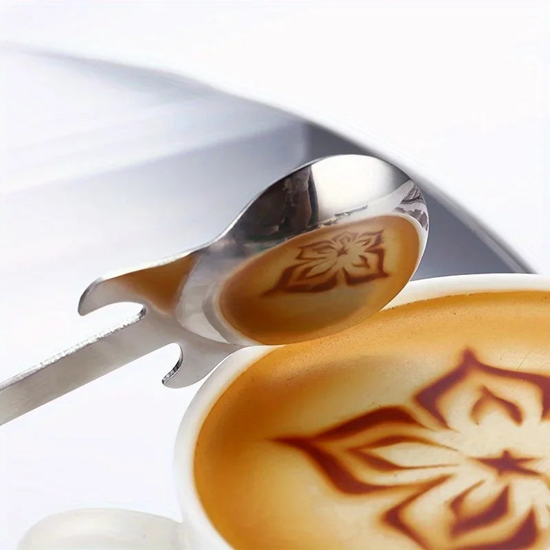 New Fashion Creative Design 304 Stainless Steel Spoon Guitar Spoon Coffee Stirrer Spoon Ice Bar Spoon Music Bar Spoon Mug Spoon Peaceful Pleasures Health and Wellness