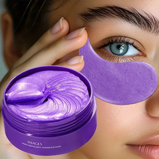 IMAGES Grape Collagen Eye Mask – Dark Circles & Bags, 60pc Collagen Eye Mask Peaceful Pleasures Health and Wellness Default Title